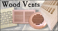 wood air vents, high velocity hvac vent