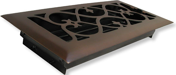 summit air vent in oil rubbed bronze angle view