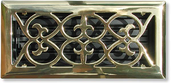 summit air vent in polished brass