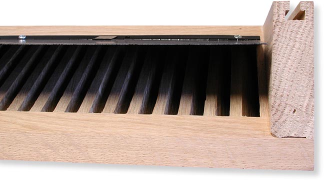 wood basevent damper open