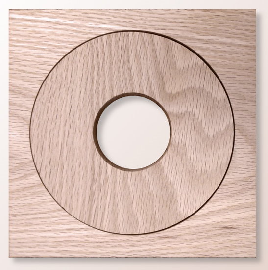 donut style wood high velocity air vent