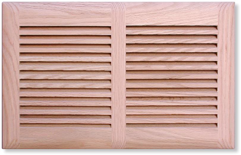 slotted wood air vent in custom sizes