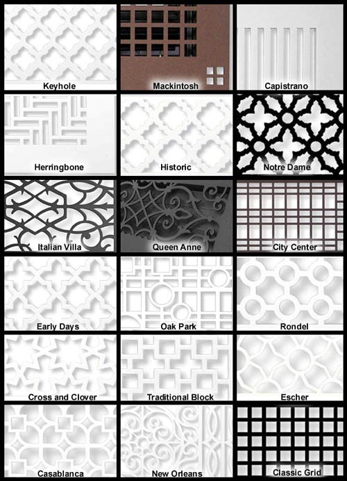 18 faceplate styles