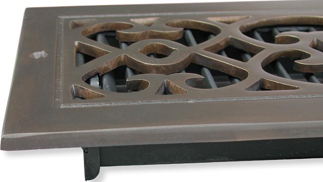 Bell Foundry air vent in oil rubbed bronze closeup 3
